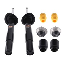 2 Sto�d�mpfer + Domlager + Staubmanschette for BMW 5er E60 E61 Vorne 31306775098