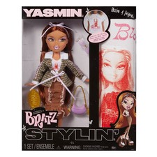 Bratz Stylin' Yasmin Fashion Doll with Accessories and Customizable T-Shirt