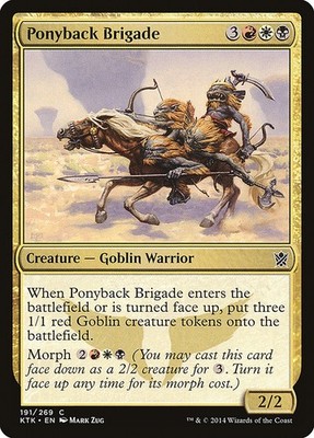 Ponyback Brigade (191) Khans of Tarkir KTK MTG Magic