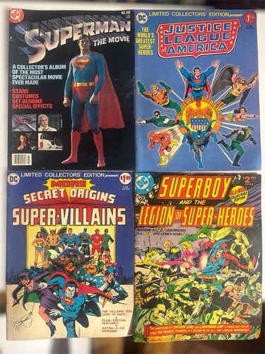 DC Treasury Comics Lot Superman Movie Justice League Superboy Vintage 1970s