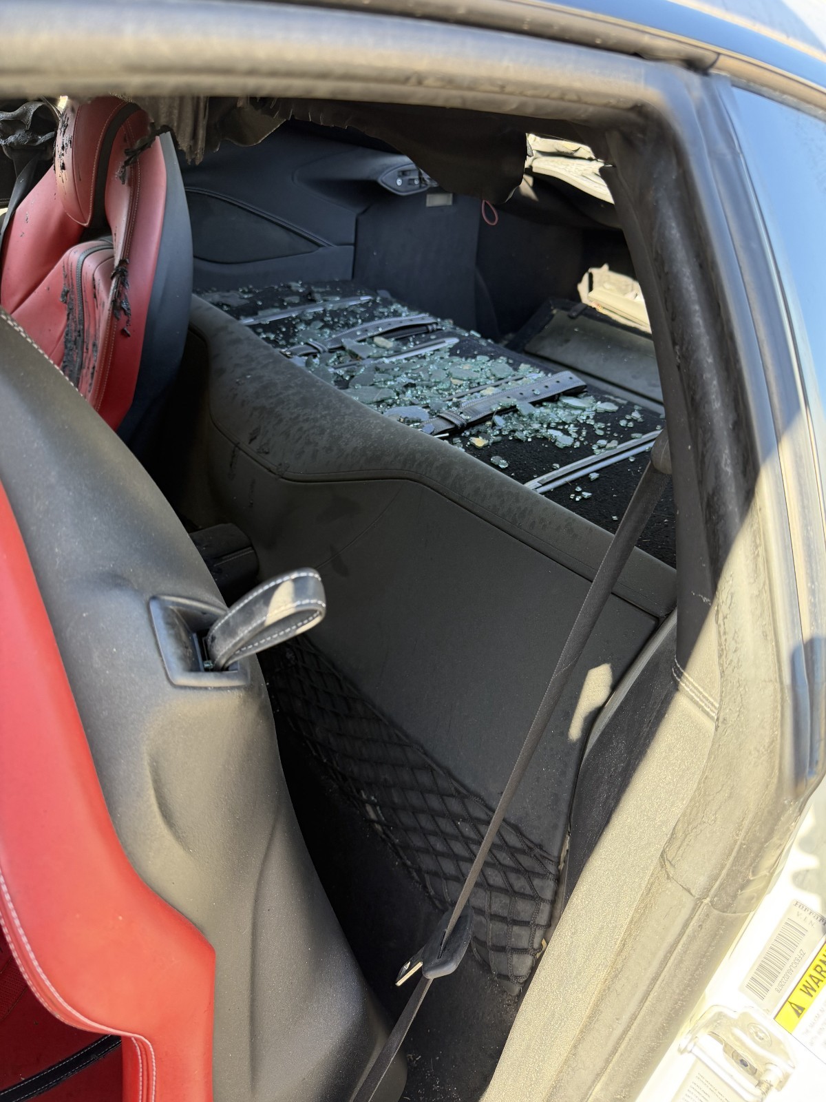 Ferrari 812 Entire Parts Car Burned
