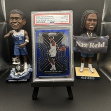 2020-21 Prizm Anthony Edwards Blue Wave Prizm Minnesota Timberwolves PSA 10