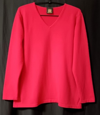 Neuwertiger MADELEINE Pullover Kaschmir Langarm Rosarot Gr. 42/44 - s. Maße