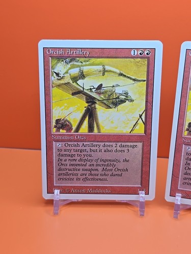 π΄π΄π΄ (2) 1994 MAGIC The Gathering ORCISH ARTILLARY REVISED 3RD EDITION PLAYED - Picture 2 of 6
