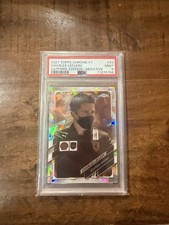 Charles Leclerc Topps 2021 Formula 1 Sapphire Edition Negative PSA 9