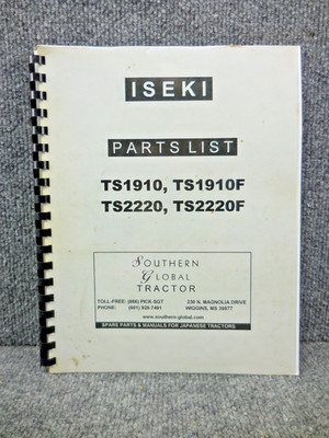 FMC Bolens Iseki TS 1910 2220 F Tractor Parts Catalog Book Manual