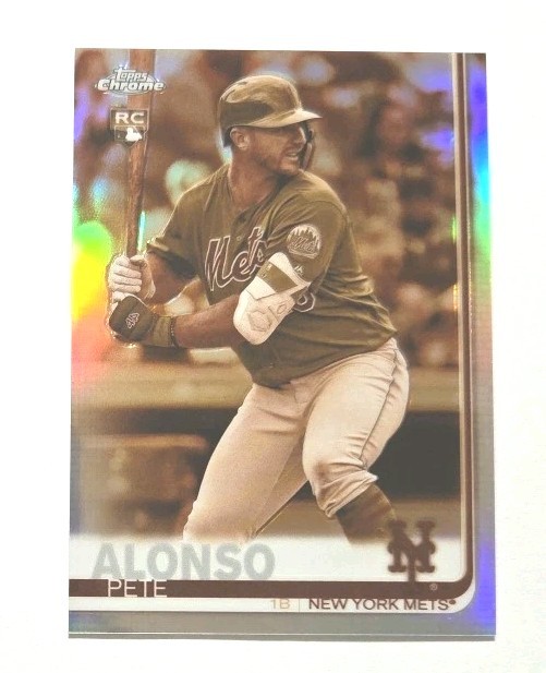2019 Topps Chrome Sepia Refractor #204 Pete Alonso RC (METS) !!