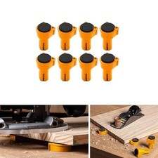 Complete Workbench Set 8pcs 19mm 20mm Nylon Bench Dogs with Padded Bench Brakes