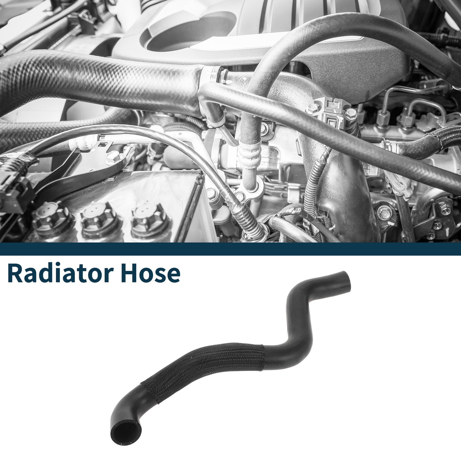 Volvo S40 2004-2012 Lower Radiator Hose 30681899 Black Rubber Replacement