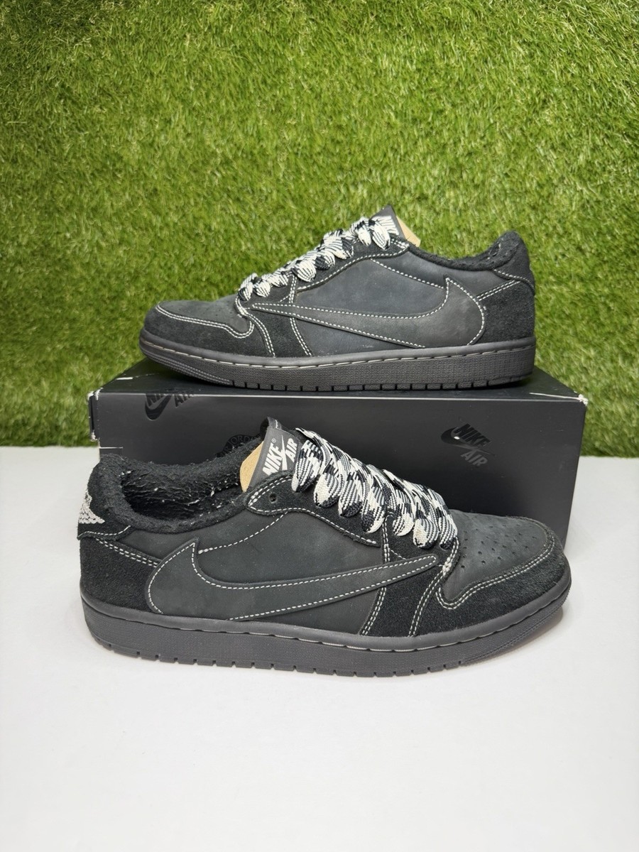 Air Jordan 1 Low Travis Scott Black Phantom Retro Size 8 Men