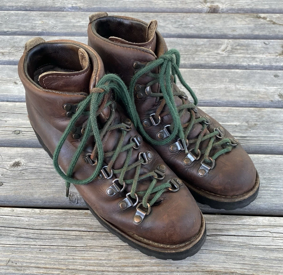 Vintage Danner 30800 Mountain Light Hiking Boots Leather Vibram