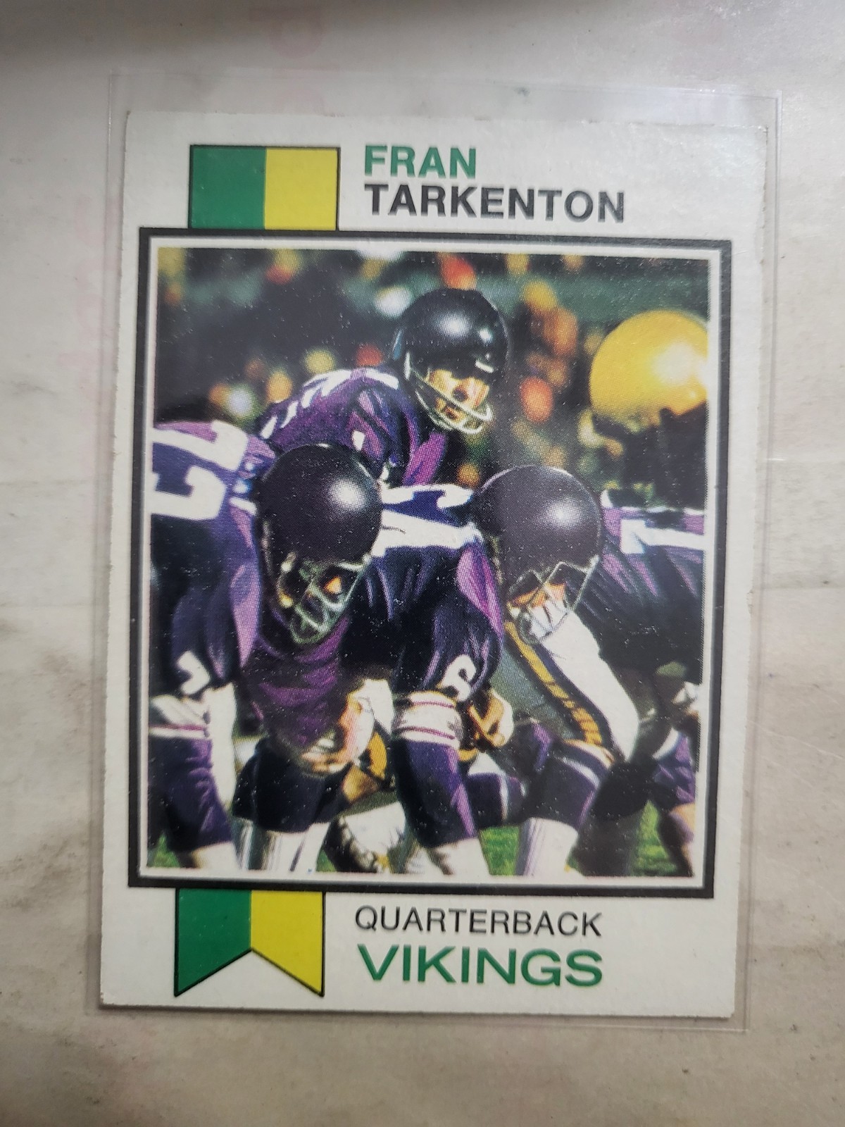 1973 Topps Football Fran Tarkenton # 60 Minnesota Vikings EX