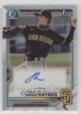 2021 Bowman Chrome Prospect Refractor 272/499 Jagger Haynes #CPA-JH Auto 0q4s