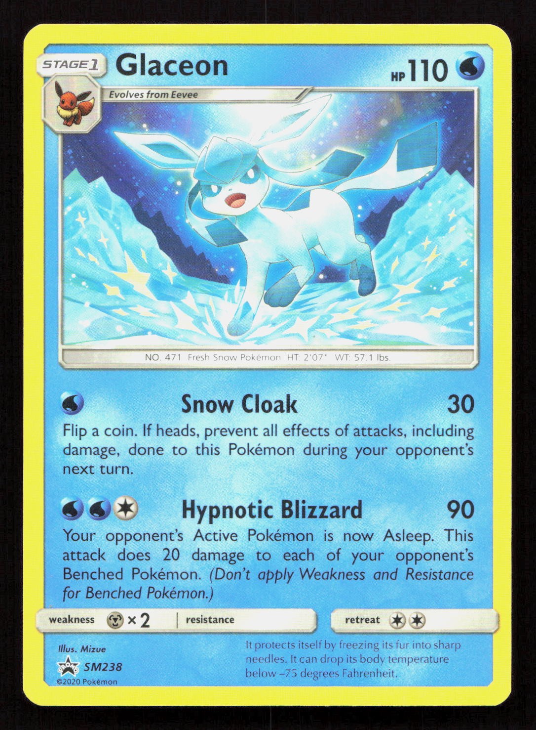 GLACEON - SM238 Pokemon SUN & MOON PROMO