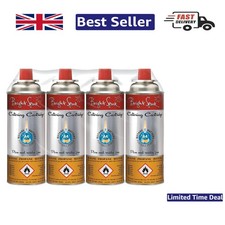 Pack of 4 BS 220g Catering Gas Cartridges - Clean, Odourless Fuel Solution