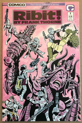 Ribit! #2 By Frank Thorne Sahtee Thog Red Sonja Fantasy Comico NM/M ...