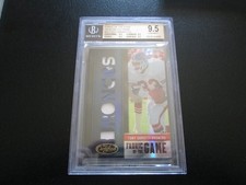 TONY DORSETT 2012 FABRIC OF THE GAME NAMEPLATE PATCH CARD #11/15 BECKETT 9.5