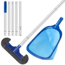 Swimming Pool Cleaning Kit Including 12.5 in Pool Brush Head,Ultra Fine Mesh ...