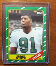 Topps 1986 Reggie White Rookie Base Set #275 Philadelphia Eagles NFL Card. rookie card picture