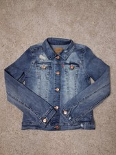 Levi's Denim Trucker Jacket Girls Size Large 12/13 Classic Style light Wash