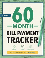 60 Month Bill Payment Tracker: 5-Year Checklist Budget Planner