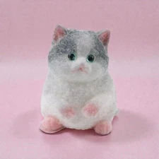 Handmade Fluffy Cat Squishy Fidget Toy- Soft Kawaii Stress Relief