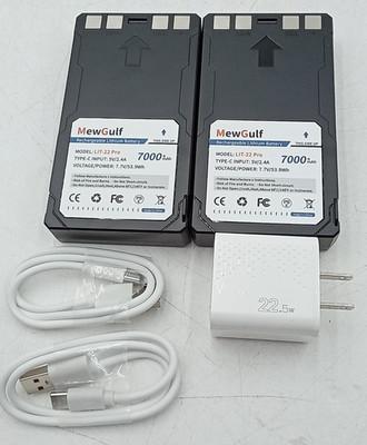 Upgraded 7000mAh Replacement for Spypoint LIT-22 Battery Pack Lot of 2