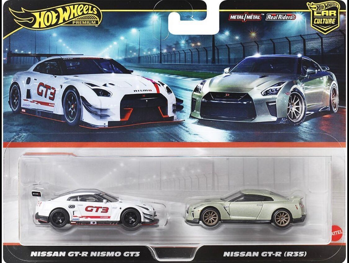 INHAND - Hot Wheels 2025 Car Culture Twin ' NISSAN GT-R