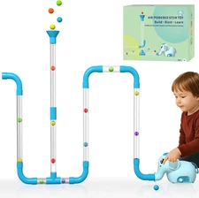 STEM Air-Powered Building Toys for Kids Ages 3 4 5 6 7 8+– Educational Air Tubes