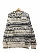Florence Tricot Men's Crewneck Pullover Geometric Sweater LL