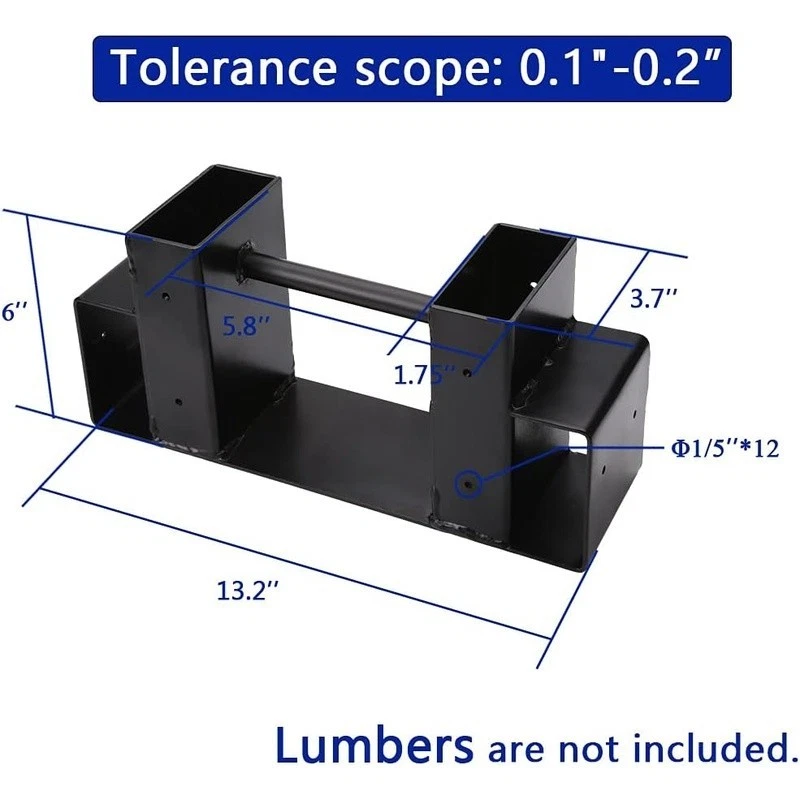 Suportes de madeira de aço resistente personalizáveis rack de lenha com furos de drenagem - Imagem 3 de 4