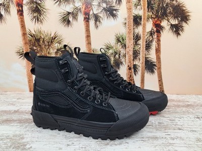 Vans Sk8-Hi MTE GTX Primaloft Cold Weather All Track Black Shoes Mens Sz 6.5 NEW