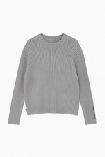 Polo Jeans Co. by Ralph Lauren Ribbed Knit Crew Sweater Grey XXL Vintage Y2K