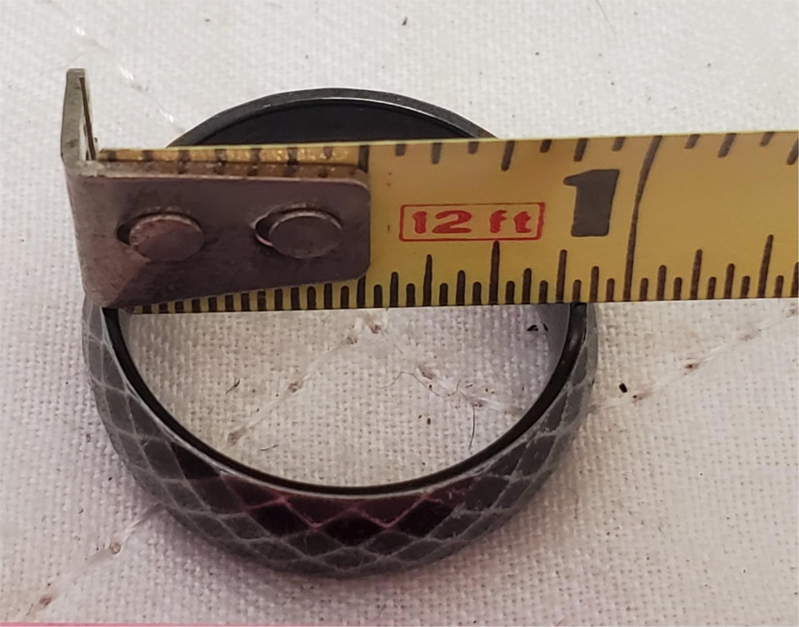 Crosshatch Pattern Tungsten Ring - image 5