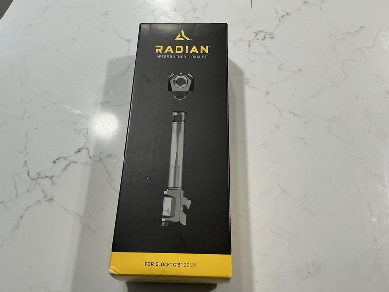 Radian AFTERBURNER + RAMJET Gen 3 G19 Compensator + Barrel BLK/GY R0873