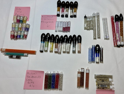 Toho Miyuki Seed Beads Lot: Delica, Triangle, Fringe, Multicolor Glass 11/0+