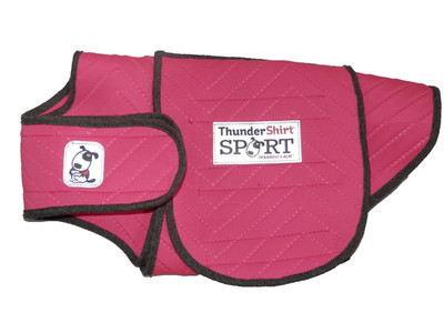 ThunderShirt Sport Calming Anxiety Vest for Small Dogs 15-25lbs in Hot Pink