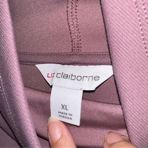 Liz Claiborne mauve long sleeve top women XL - Picture 5 of 9