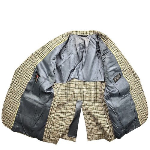 VTG Austin Reed Blazer Mens SZ 40 Gray Plaid Wool Sport Coat Jacket 80s USA Made - Picture 3 of 23