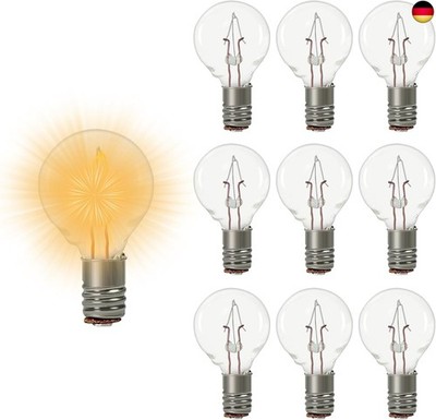 Evemodel 10 Stück Modell warm weiß Bulb Glühbirne Leuchtmittel Halterung Birne l