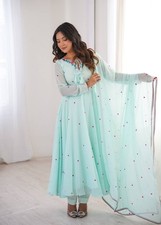 Ethnic Wear Heavy Faux Georgette Anarkali Suit With Dupatta For Women