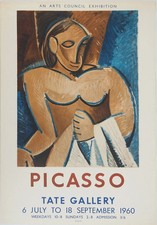 Pablo PICASSO : Femme cubiste, Affiche en lithographie originale