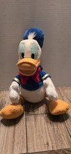 Disney Store Donald Duck Plush Stuffed Animal Toy Blue Sailor 15" Soft EUC