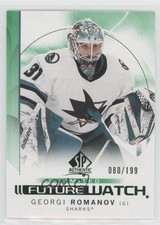 2024-25 SP Authentic Future Watch Limited Green 80/199 Georgi Romanov #161 5r8