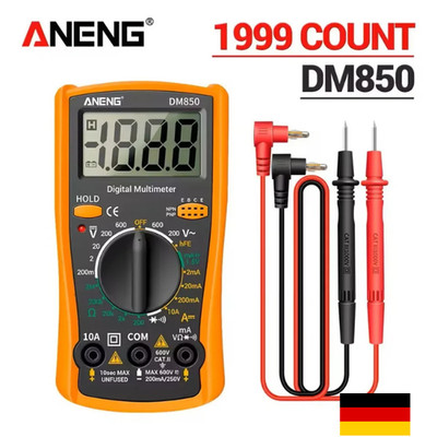 DM850 Digital Multimeter 1999 Professional Multi Tester Voltmeter Ammeter 600V