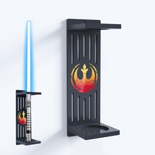 Lightsaber Wall Mount, Vertical Wall Mounted Lightsaber Display Rack, Acrylic...