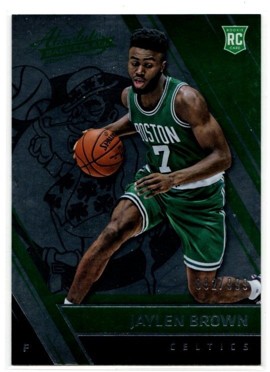 2016-17 Absolute Jaylen Brown Celtics Foil Parallel Rookie Card #162; #d /999