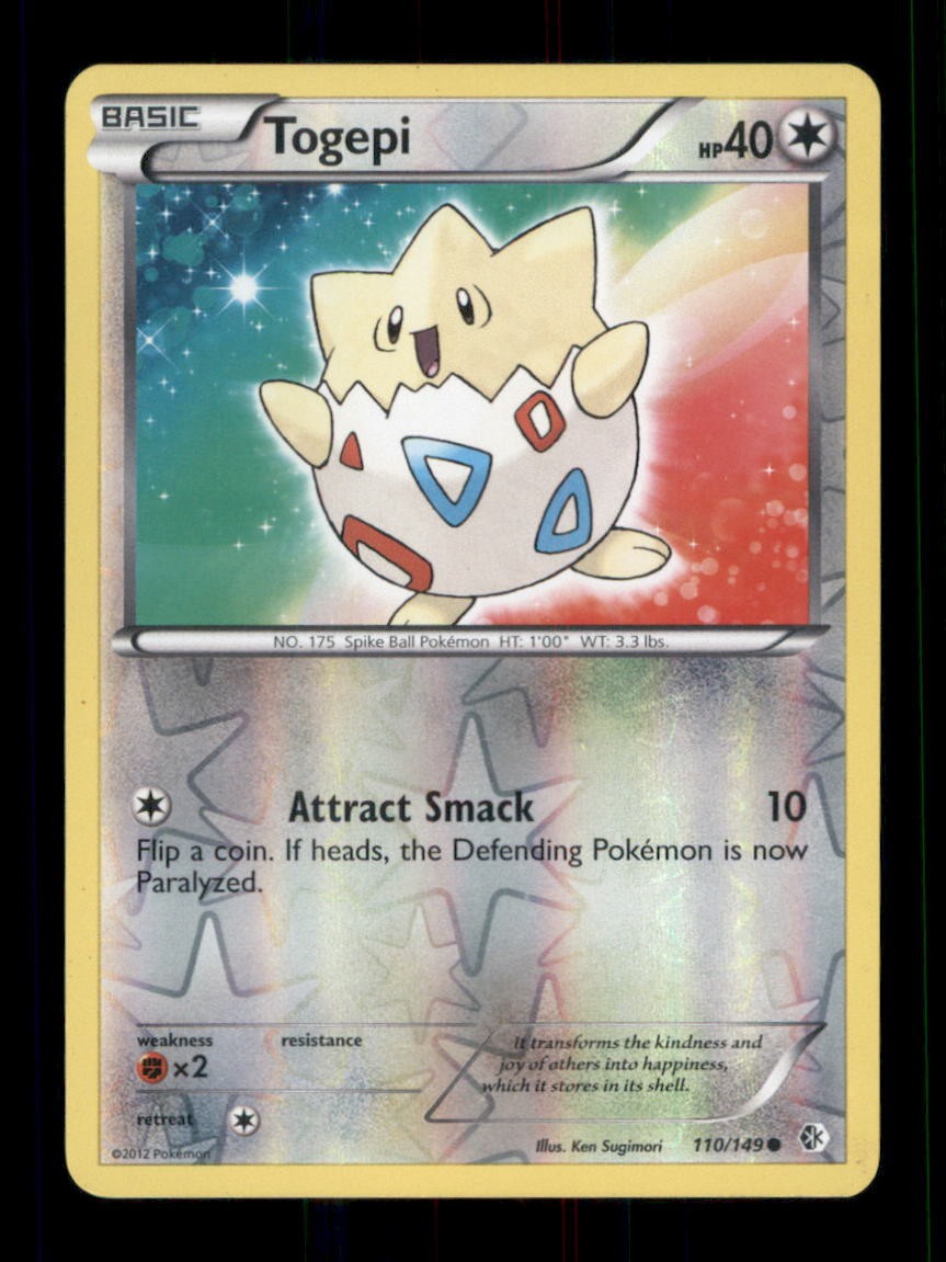 Togepi Common Reverse Holo Boundaries Crossed 110/149 LP