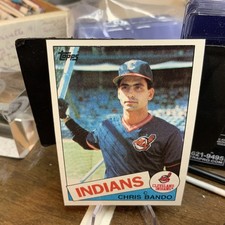 Chris Bando 1985 Topps #14 Cleveland Indians Baseball Card