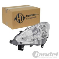 Diederichs Halogen Scheinwerfer Mit Lwr-Motor Links Passend FüR Peugeot Partner